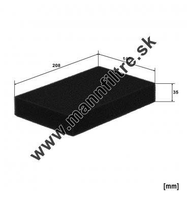 Kabínový filter MANN FILTER CS 21 070