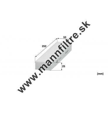Kabínový filter MANN FILTER CU 26 002