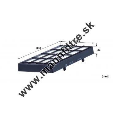 Kabínový filter MANN FILTER CU 34 010