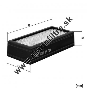 Kabínový filter MANN FILTER CUD 16 014