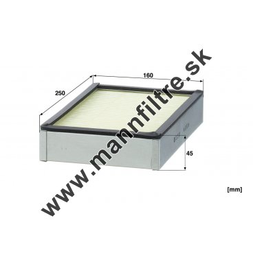 Kabínový filter MANN FILTER CUD 25 049