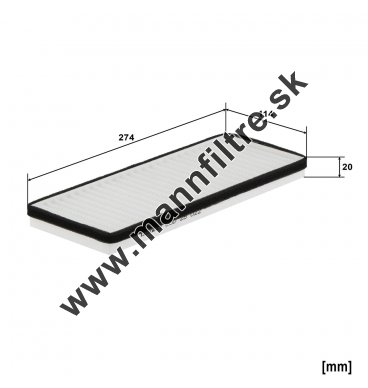 Kabínový filter MANN FILTER CUD 28 022