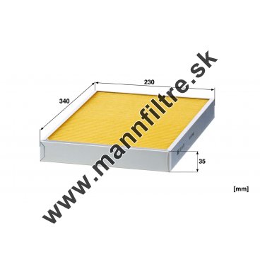 Kabínový filter MANN FILTER CUD 34 011
