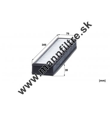 Kabínový filter MANN FILTER CUD 35 006