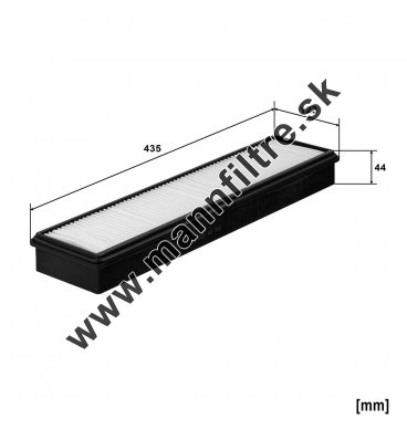 Kabínový filter MANN FILTER CUD 44 006