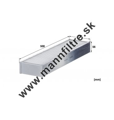 Kabínový filter MANN FILTER CUD 50 007