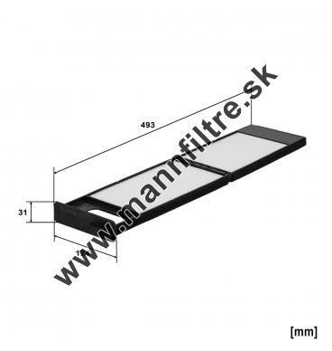 Kabínový filter MANN FILTER CUD 50 009