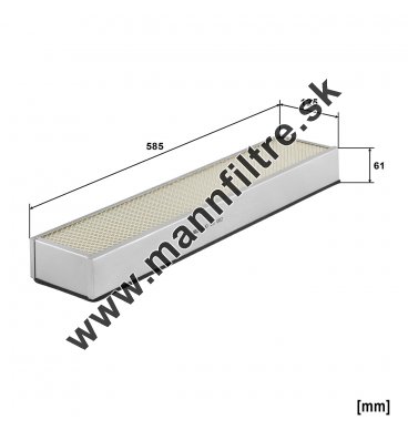 Kabínový filter MANN FILTER CUD 59 002