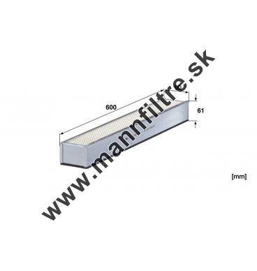 Kabínový filter MANN FILTER CUD 60 002