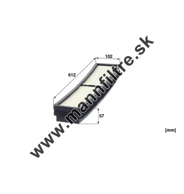 Kabínový filter MANN FILTER CUD 61 004