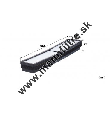 Kabínový filter MANN FILTER CUD 61 005