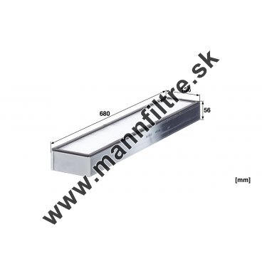 Kabínový filter MANN FILTER CUD 68 001