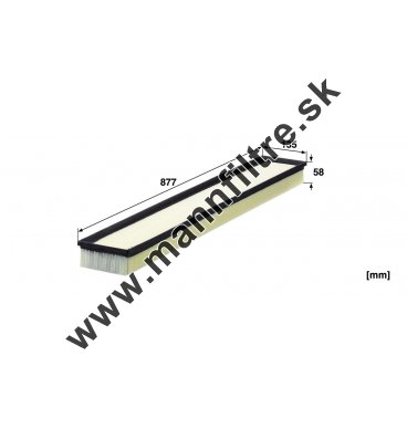 Kabínový filter MANN FILTER CUD 88 001
