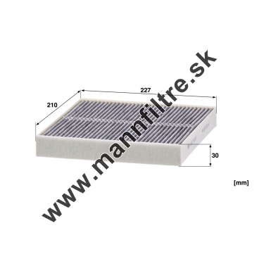 Kabínový filter MANN FILTER CUK 23 033
