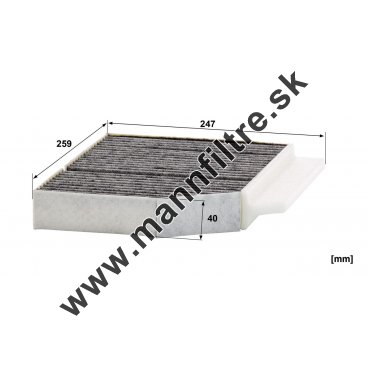 Kabínový filter MANN FILTER CUK 26 032