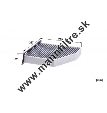Kabínový filter MANN FILTER CUK 2939/1