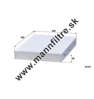 Kabínový filter MANN FILTER CUK 34 009