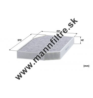 Kabínový filter MANN FILTER CUK 38 004