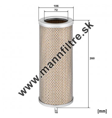 Filter hydrauliky MANN FILTER H 1142