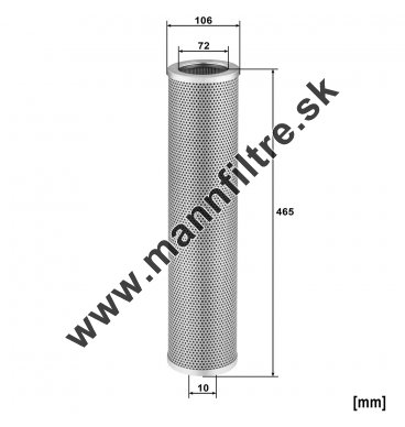 Filter hydrauliky MANN FILTER HD 11 013