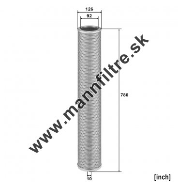 Filter hydrauliky MANN FILTER HD 13 019