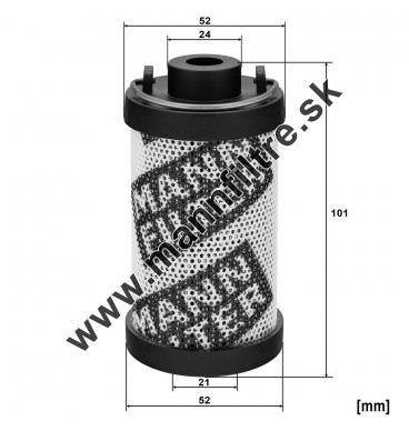 Filter hydrauliky MANN FILTER HD 5027