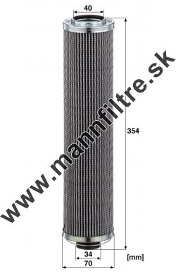 Filter hydrauliky MANN FILTER HD 7022 x