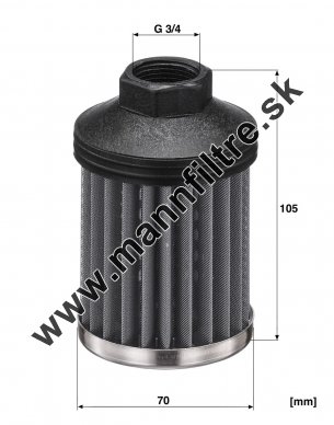 Filter hydrauliky MANN FILTER HD 7028