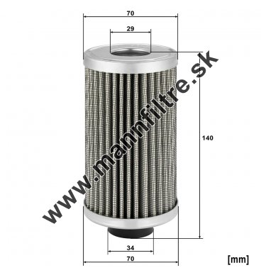 Filter hydrauliky MANN FILTER HD 7031 x