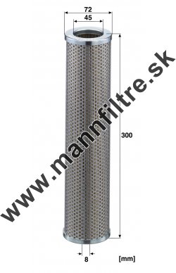 Filter hydrauliky MANN FILTER HD 7033