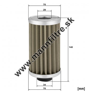 Filter hydrauliky MANN FILTER HD 7037 x
