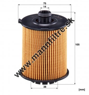 Olejový filter MANN FILTER HU 8018 z