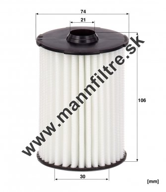 Olejový filter MANN FILTER HU 8021 z