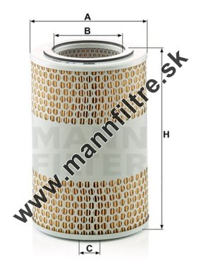 Vzduchový filter MANN FILTER C 15 124/4
