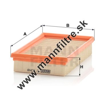 Vzduchový filter MANN FILTER C 2348
