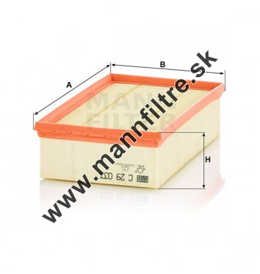 Vzduchový filter MANN FILTER C 29 033