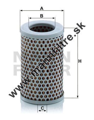 Vzduchový filter MANN FILTER C 712