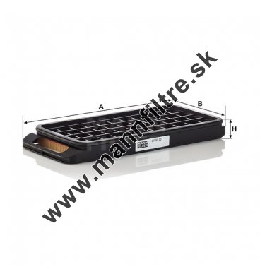 Poistný filter MANN FILTER CF 50 001