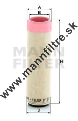 Poistný filter MANN FILTER CF 50
