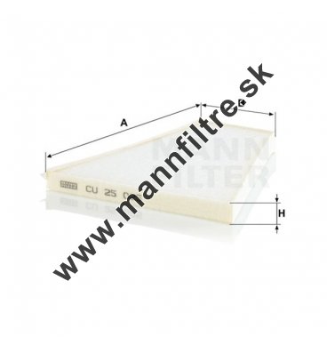 Kabínový filter MANN FILTER CU 25 025