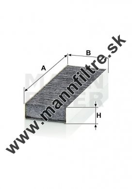 Kabínový filter MANN FILTER CUK 26 025-2