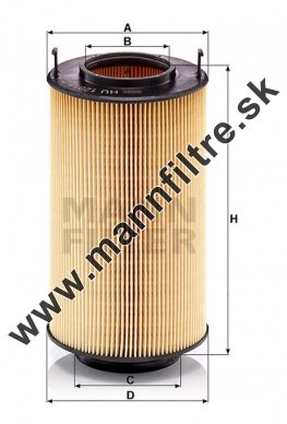 Olejový filter MANN FILTER HU 12 016 z
