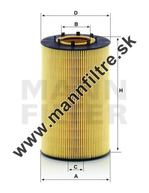 Olejový filter MANN FILTER HU 12 122 x