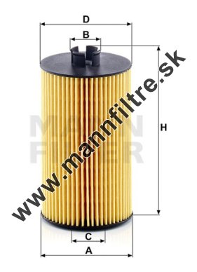 Olejový filter MANN FILTER HU 931/6 x