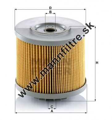 Palivový filter MANN FILTER P 1244 x
