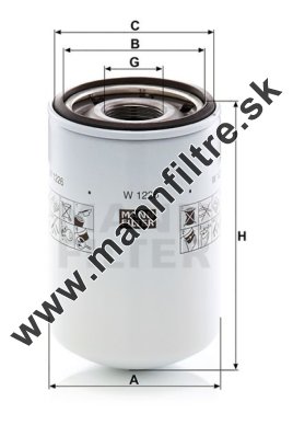 Olejový filter MANN FILTER W 1226