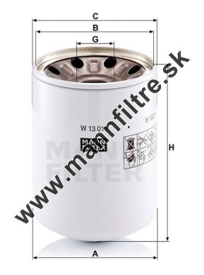 Olejový filter MANN FILTER W 13 011 x