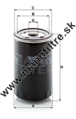 Olejový filter MANN FILTER W 719/4