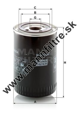 Olejový filter MANN FILTER W 940/34