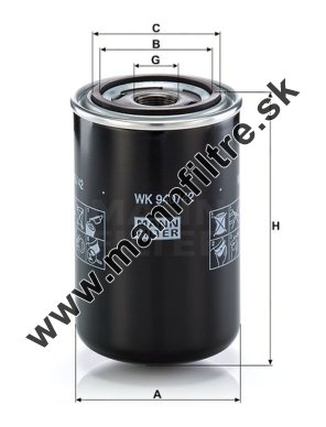 Palivový filter MANN FILTER WK 940/42